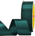 Double Face Teal Satin Ribbon 1-1/2 inch X 50 Yards Polyester Teal Ribbon for Gift Wrapping Very Suitable for Weddings Party Hair Bow Invitation Decorations and More