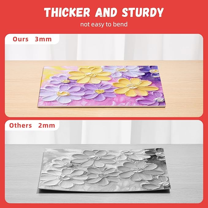 Simetufy 36Pack 9x12 Inch Canvas Boards for Painting Bulk, Blank Art Canvases for Novices, Gesso Primed 100% Cotton Canvas Panels for Acrylic Oil Watercolor Tempera Paint