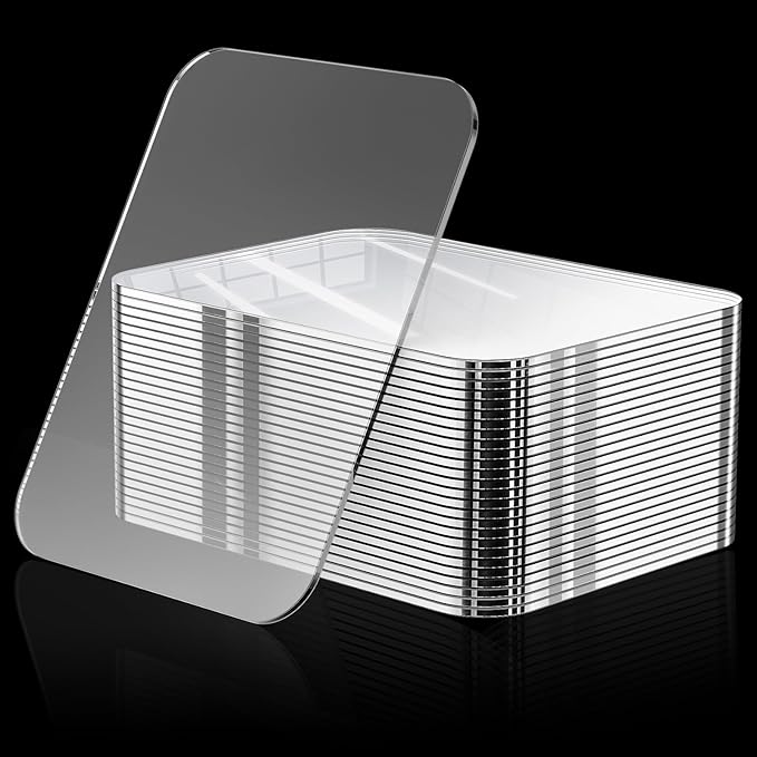 Removable Mounting Putty Heavy Duty, Two-Sided Square Stick Picture Hanging Adhesive Tape, Clear & Tough Nano Poster Tape, 26 Pcs Square 1.57x1.97 Inch