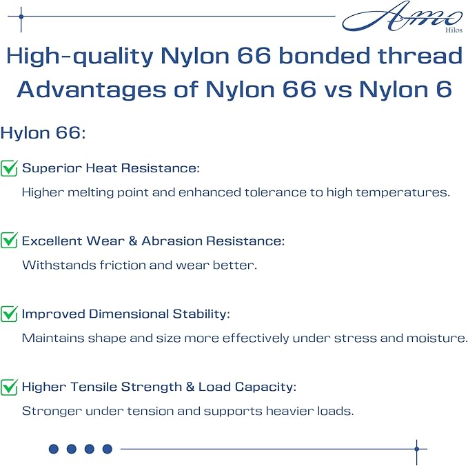 Heavy Duty Bonded Nylon 66 Sewing Thread 420D/3 T135#138 750 Yards for Canvas Furniture Upholstery Leather Goods Leather Footwear Outdoors(553, 420D/3)