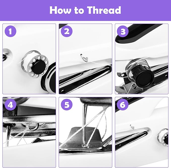 Handheld sewing machine, mini portable sewing machine, electric and lightweight, suitable for beginners to DIY home sewing machines, emergency repair of clothing and fabrics