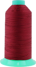 Mandala Crafts Size 346 210D T350 Bonded Nylon Thread - Maroon 415 YDs Tex 350 Heavy Duty Sewing Threads for Leather, Jeans, Weaving, Outdoor Marine Upholstery