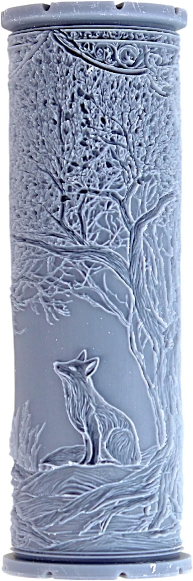 Fox Cove Clay Texture Roller (4") - Forest Set #01 - Embossing Pattern Roller for Polymer & Ceramic Clay, Pottery & Crafts