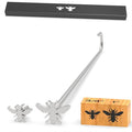 2Pcs Mini 3/4" & 1" Branding Irons, Bee Honey Custom Wood Branding Iron Personalized for Wood Working, Leather Hats, Felt, Cowhide, BBQ & Bread Logo, Steak Branding Iron for Food (145#)