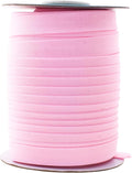 Mandala Crafts 55 Yards 5/8 Inch Light Pink Double Fold Bias Tape for Sewing - Bias Binding Tape for Quilting Binding, Hemming, Seam, and Fabric Piping