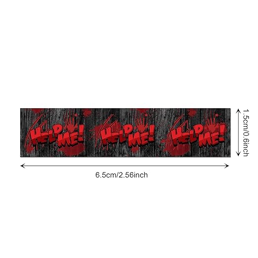 Adirasenotek Halloween Washi Tape Bloody Printing Tapes Spooky Bloodstain Pattern Masking Tapes 12 Rolls,for Gifts Wrapping DIY Art Crafts Wrapping Decor
