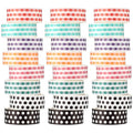 Janlaugh 24 Rolls Dot Washi Tape Gifts Bulk Colorful Polka Dot Washi Stickers for Crafting Gift Journals Planners Scrapbooking Gift Wrapping DIY Crafts