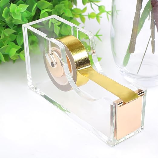 Phinus 4 Rolls Gold Tape, Gold Washi Tape for Journaling, 132FT Gold Foil Tape for Wall Decor Scrapbook DIY Crafts Gift Wrapping Planners (0.59in x 33FT)