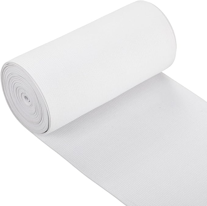 EBOOT 1 Pcs Elastic Spool (6 Inch X 5 Yard,White)