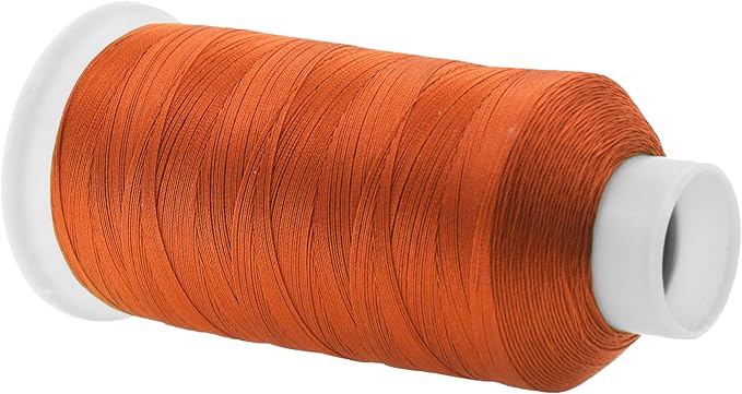 Mandala Crafts Rust Heavy Duty Thread - 1500 Yds Tex 90 Bonded Polyester Threads for Sewing Drapery, Jeans, Leather, Hair, Outdoor Marine Upholstery