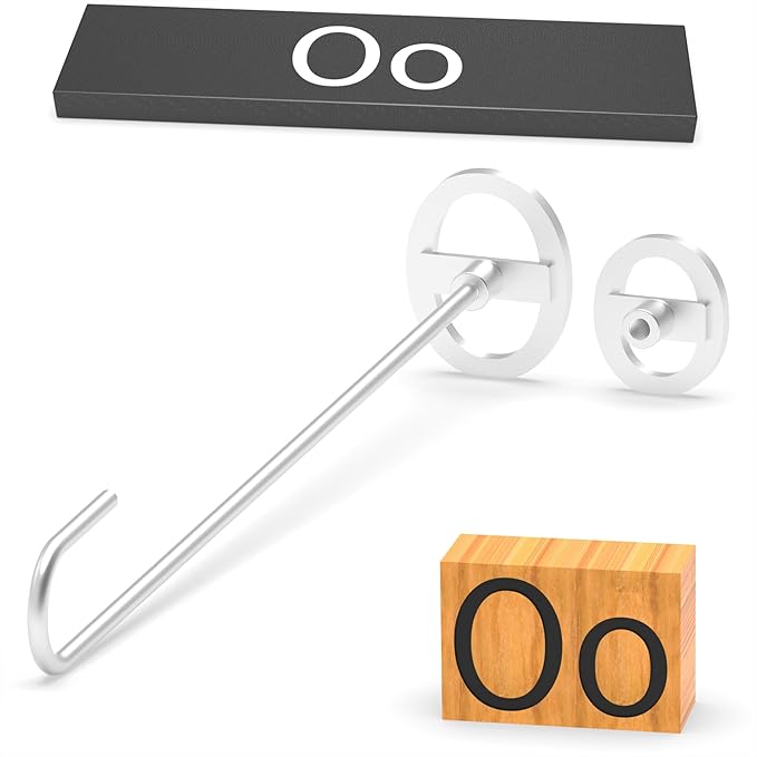 2Pcs Mini 2" Branding Irons, Alphabet Custom Wood Branding Iron Personalized for Wood Working, Leather Hats, Felt, Cowhide, BBQ & Bread Logo, Steak Branding Iron for Food (O o)