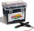 Lexio Alcohol Markers, 60 Colors Dual Tip Art Marker With Organizing Case, Fine & Broad Tip Permanent Art Markers for Adults, Drawing, Sketching and Coloring