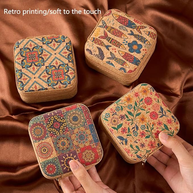 Sewing kit,Portable Travel Sewing Kit ，Vintage Soft Wood Print Sewing Kit,Mini Sewing Kits Storage Box,with 11 Color Thread, Scissors, Needles, Tape Measure and Other Accessories (Enchanted Grass)
