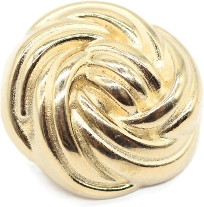 Floral Gold Metal Shank Buttons Set of 12 Piece - 3 Size Options - Premium Floral Round Wave Metal Shank Buttons for Men Women Blazer Coat Uniform Shirt Suit and Jacket Sewing Craft DIY 20mm, FLR9332
