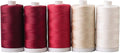 Connecting Threads 100% Cotton Thread Sets - 1200 Yard Spools (Set of 5 - Redwork)