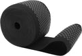 Mandala Crafts 3 Inch Elastic Silicone Gripper Tape for Clothing - 5 Yds Dotted Non Slip Elastic Band for Sewing - Black Silicone Flat Fabric Stretchy Ribbon Straps
