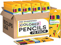 E-CLIPS USA Colored Pencils Bulk, Colored Pencils For Kids Or Adults, Map Coloring pencils, 12 Per Box, Box May Vary (72 Boxes)
