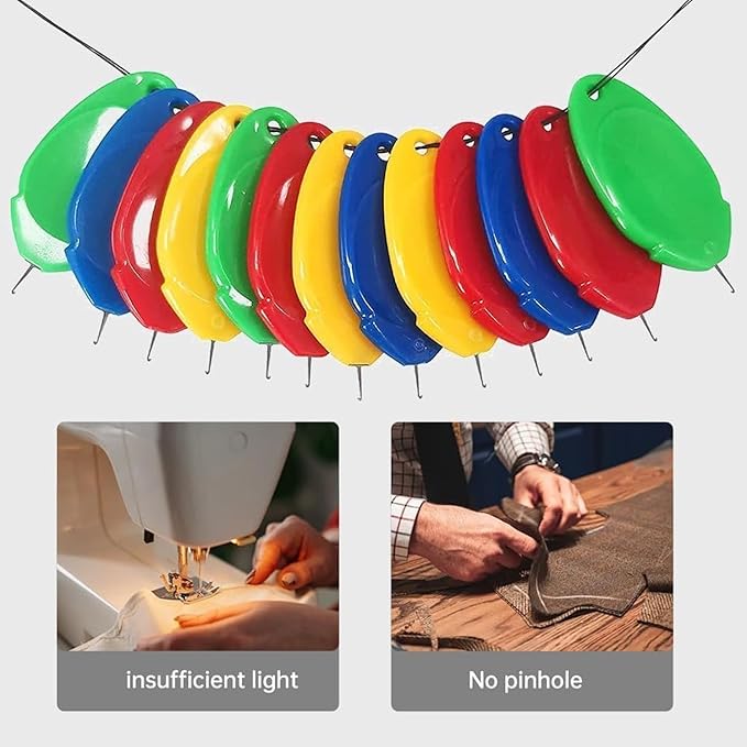 10 Pcs Needle Threader for Hand Sewing,2025 New Upgraded Automatic Sewing Machine Needle Threader Tool,Embroidery Simple Needle Threader,Automatic Threading Aid Needle Threader Tool
