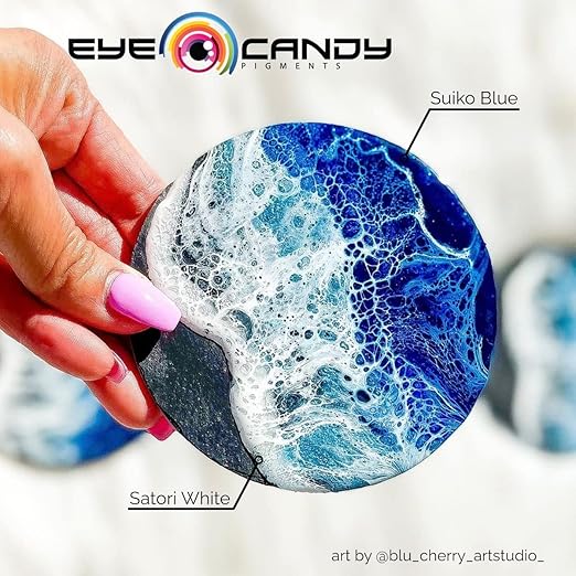 Eye Candy White Resin Pigment Paste Satori White (3 oz) | Create Cells and Lacing | Epoxy, Resin Art Paste | Opaque Tint | Highly Pigmented