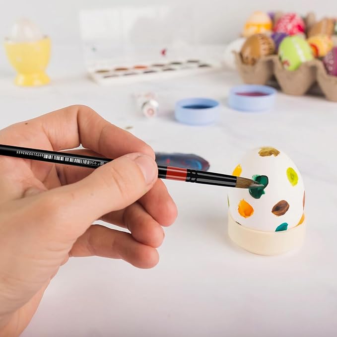 XDT#950-B Round Paint Brush 5 Pcs, Soft Natural Hair for Watercolor Painting Acrylic Painting and Gouache Ink Craft Painting