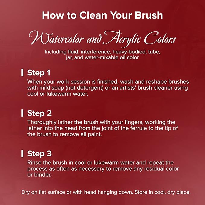 Silver Brush Limited 5518S-16 Silver Mop White Round Paintbrush for Oil, Acrylic, Watercolor, Pastels, & Charcoal, Size 16, Short Handle