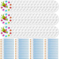 150 Pcs Painting Brushes Palettes Set 100 Watercolor Paint Brushes 50 Tray Palettes Art Classroom Supplies Paint Party Favors for Adults Students Classroom Birthday Party(Blue)