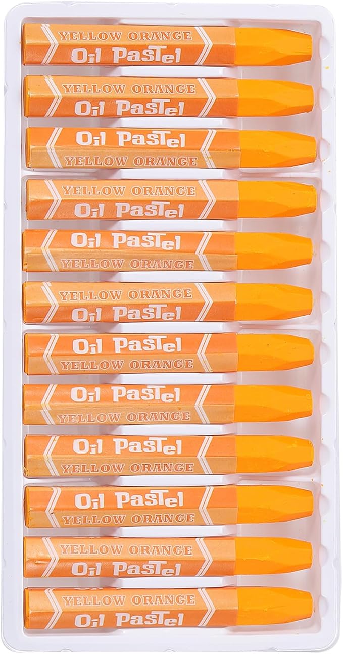 PATIKIL Amber Oil Pastels, 12Pcs Soft Oil Crayons Vibrant and Creamy Pastels Stick Art Supplies for Art Painting Drawing Blending Graffiti for Artists Beginners