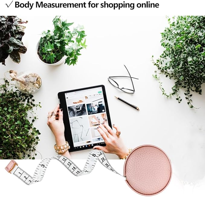 3m/120 Tape Measure Body Measuring Tape for Body Cloth Tape Measure for Sewing Fabric Tailors Medical Measurements Tape Dual Sided Cloth Tailor Craft Ruler Retractable(Pink)