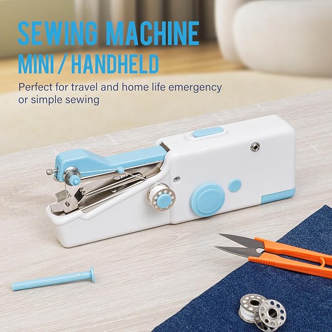 Handheld Sewing Machine CS101,Sewing Machines for Beginners,Portable Electric Mini and Samll Hand Held Sewing Machines Kit for Adults and Kids