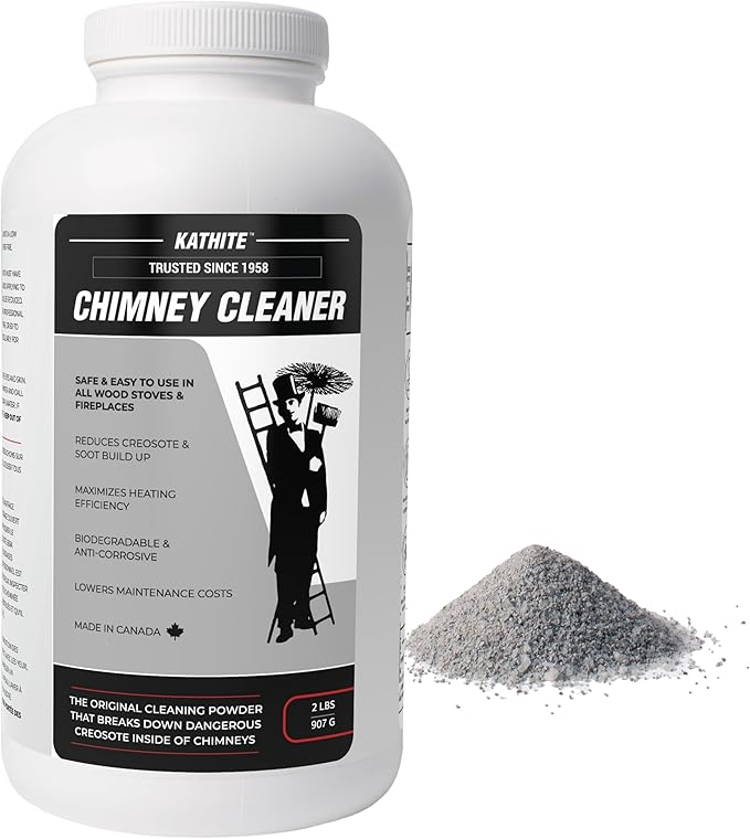 KABIN Kathite Chimney Sweep Cleaner 2LB - Fireplace Chimney Cleaning Kit - Creosote Remover for Wood Stoves - Creosote Destroyer Better Than Fire Logs