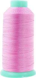 Mandala Crafts Size 92 280D T90 Bonded Nylon Thread - Pink 1100 YDs Tex 90 Heavy Duty Sewing Threads for Leather, Jeans, Weaving, Outdoor Marine Upholstery