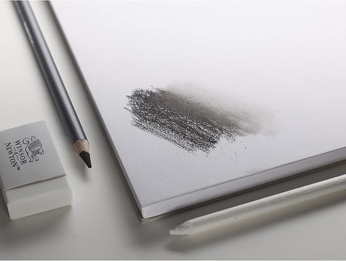 Winsor & Newton and 6673008 Spiral Sketchbook, 50 Sheet, 170gsm, 50 Page, A3 Size, Natural White