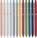 Ddaowanx Gel Pens, 12 Pcs 0.5mm Quick Dry Black Ink Pens Fine Point Smooth Writing Pens, Cute Office School Supplies Gifts for Women (12 Pcs Vintage+Morandi-Black Ink)