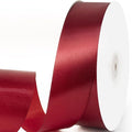1-1/2" x 100 Yards Satin Ribbon - Wide Silk Wine Red Ribbon with Spool - Ideal for Gift Wrapping, Floral Bouquets, Crafts, Wedding Party Decorations, Christmas and Sewing Projects