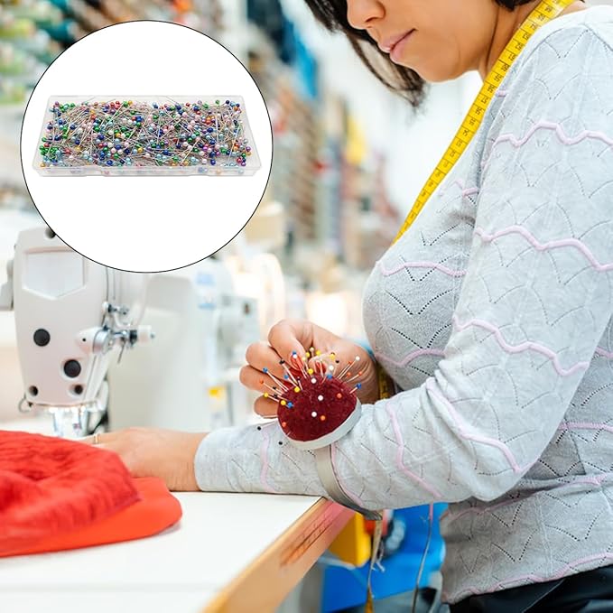 DaKuan 608 Piece Sewing Kit with 8 Seam Rippers (4 Large + 4 Small) & 600 Stainless Steel Pins, Premium Sewing Tools for Quilting, Dressmaking, DIY Crafts, Includes Protective Storage Box