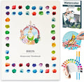 Watercolor Workbook, Water Coloring Book with 13 Pages 300GSM Paper, 26 Colors Watercolor Paint Set with Brush & Storage Bag, Beginner-Friendly Coloring Book for Adults - Birds Theme Art Kit
