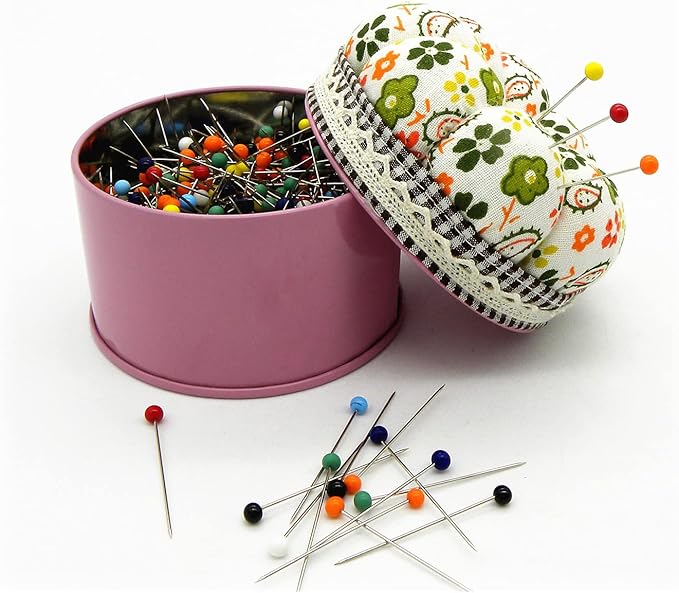 250 Pcs 1.5 Inch Multi-Color Sewing Pins Ball Glass Head Pins Straight Quilting Pins for Dressmaker, Jewelry DIY Decoration, Craft and Sewing Project