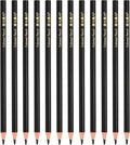 PATIKIL Black Colored Pencils Set,12 Pcs Oil Color Pencils Wooden Coloring Drawing Pencil for Artists Art Painting