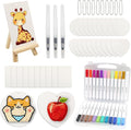 MoYueno 68 PCS Magic 3D Foam Texture Painting Kit, Puffy Paint Including 30 PCS Magic Foam Paper, 24 Colors Brush Tip Acrylic Paint Markers, 3 Soft-Tip Water Brush Pen, Magical Painting Kit