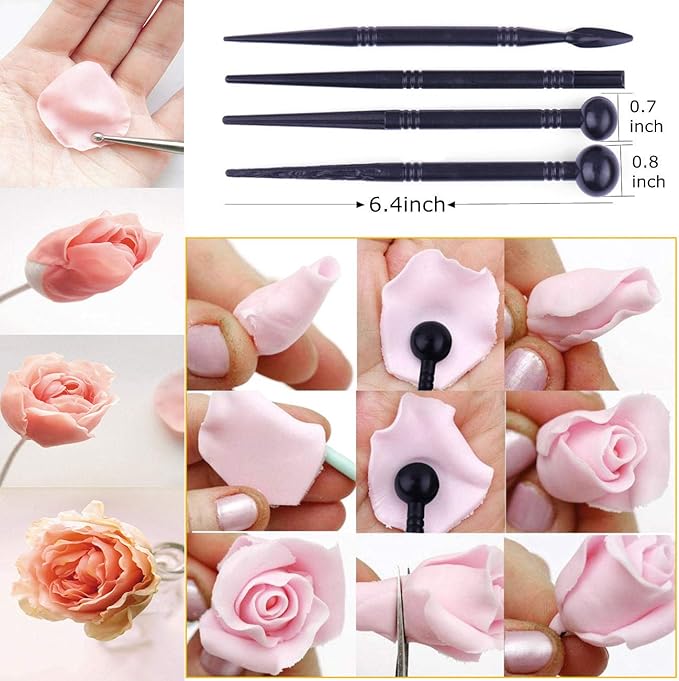 Polymer Clay Tools, 28pcs Modeling Clay Sculpting Tools Set for Pottery Sculpture,Dotting Tools Ball Styluses for Rock Painting Cake Fondant Decoration