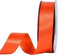 YAMA Orange Double Faced Satin Ribbon, 1 Inch 25 Yards, Great for Crafts Bows Flower Bouquet Wedding Home Decor Gift Wrapping