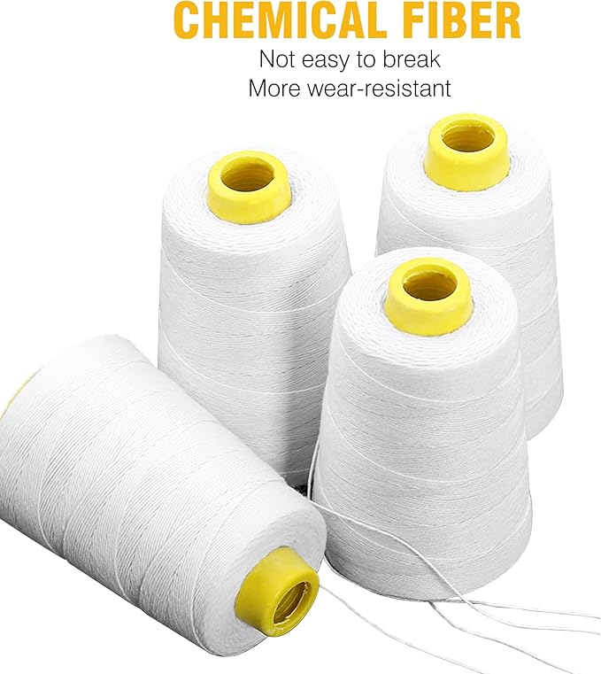 6-Stranded Sewing Thread Heavy Duty Spool Industrial Sewing Thread for Bag Sewing Machine Bag Closer Machine