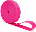 Mandala Crafts 1 Inch Elastic Silicone Gripper Tape for Clothing - 10 Yds Dotted Non Slip Elastic Band for Sewing - Hot Pink Silicone Flat Fabric Stretchy Ribbon Straps