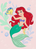 DIAMOND ART CLUB Ariel - Currently Busy Exploring Diamond Painting Kit, Fun DIY Crafts for Adults, Round Diamond Art Canvas, 13" x 17"