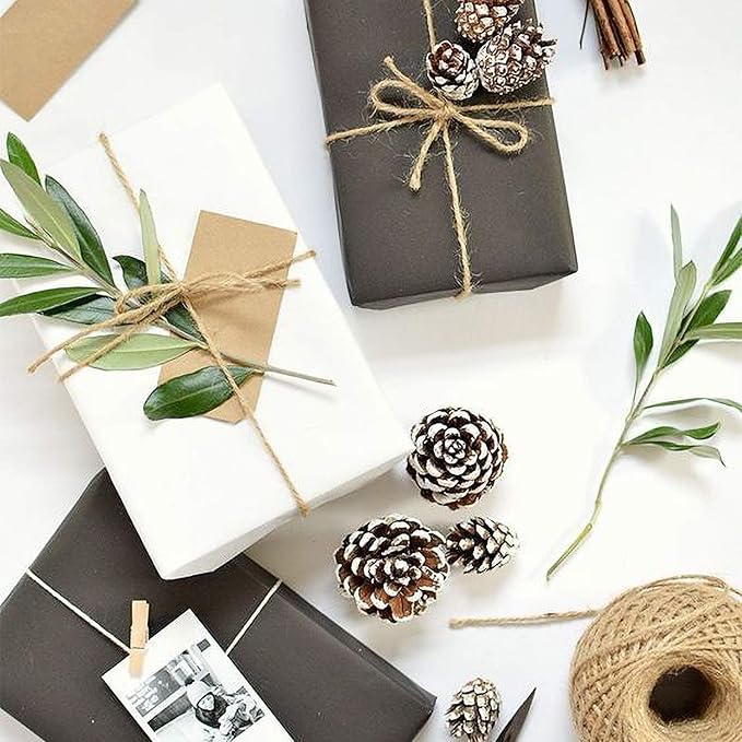 RUSPEPA Black Kraft Paper Roll - 18 inches x 100 feet - Recyclable Paper Perfect for for Crafts, Art, Wrapping, Packing, Postal, Shipping, Dunnage & Parcel