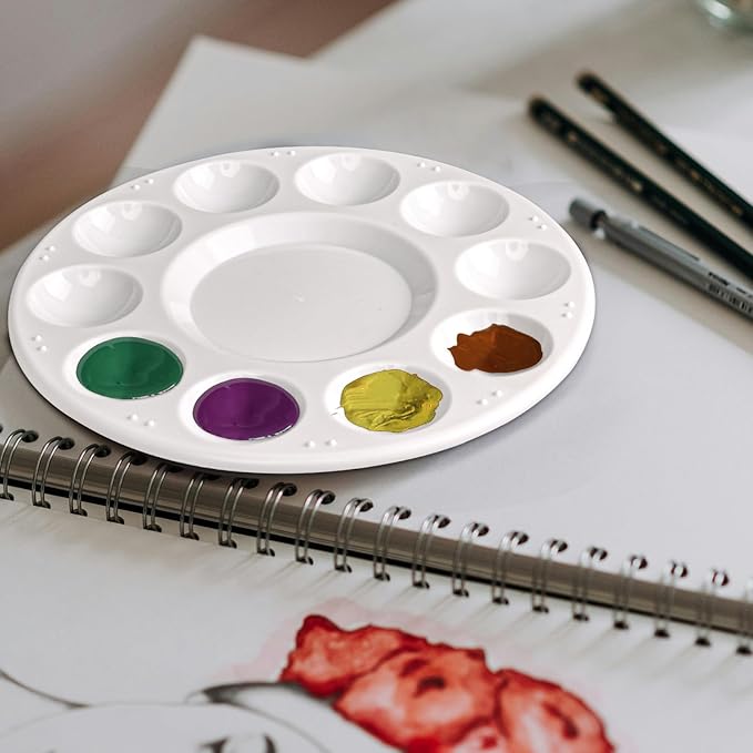 20Pcs Paint Tray Palettes, Plastic Paint Pallets, Watercolor Palette Painting Tray for Painting Party, DIY Craft and Art Painting