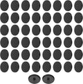 HARFINGTON 50pcs 48L Metal Round Flat Sewing Buttons 30mm Alloy Shank Craft Replacement Button for Men Women Suit Woolen Coat Shirt Trousers Sewing Crafts, Matt Black