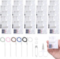 Lemecima 48 Boxes Travel Sewing Kit Mini Sewing Kit Bulk Needle Thread Portable Tools Beginner DIY Supplies Box with Threads Scissors Hand Needles Buttons