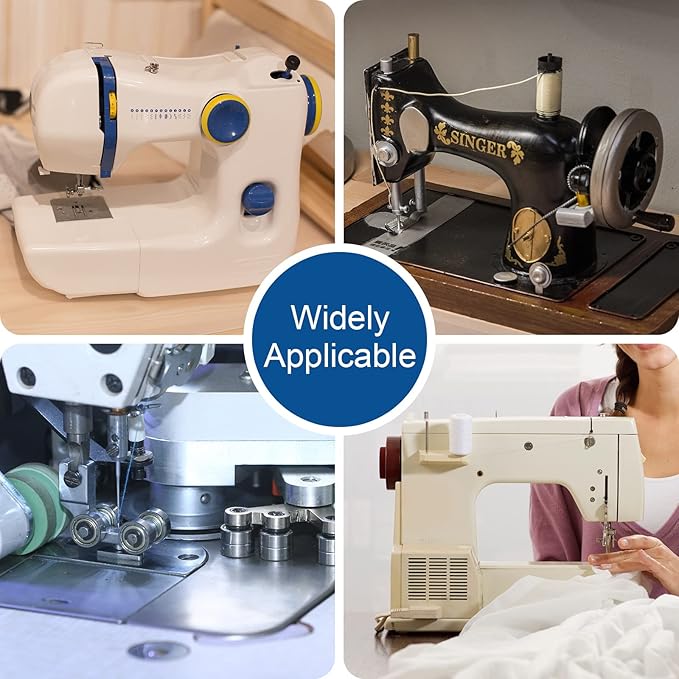 Adjustable Magnetic Seam Guide Ruler, 4-Piece Sewing Machine Accessory Set for Beginners & Professionals