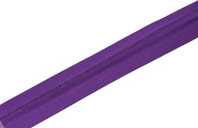 Mandala Crafts 55 Yards 1/2 Inch Purple Double Fold Bias Tape for Sewing - Bias Binding Tape for Quilting Binding, Hemming, Seam, and Fabric Piping